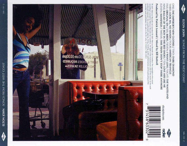 Elton John - Songs from the West Coast (Music CD)