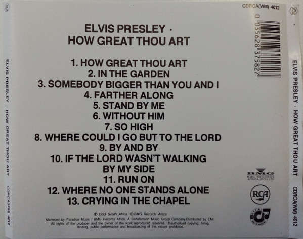 Elvis Presley - How Great Thou Art (Music CD)