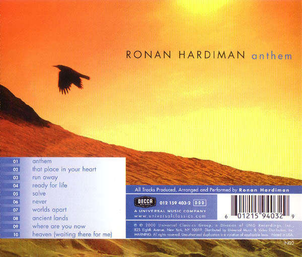 Ronan Hardiman - Anthem (Music CD)