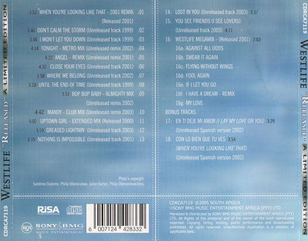 Westlife - Released (Music CD)