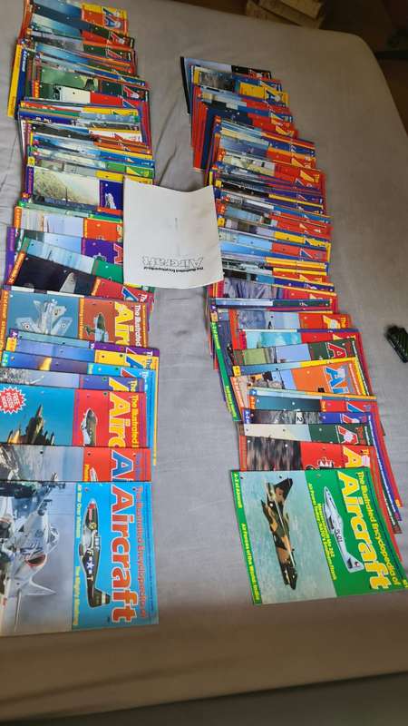 Valuable Collectors Illustrated Encyclopaedia of Aircraft edition 1 to 216