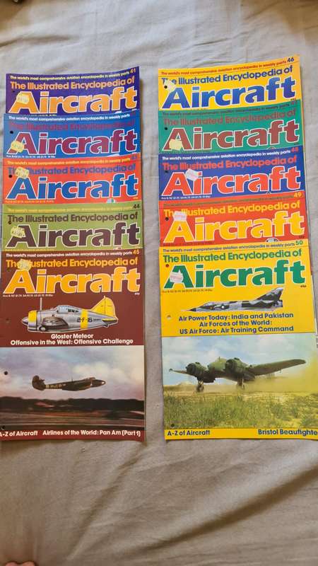 Valuable Collectors Illustrated Encyclopaedia of Aircraft edition 1 to 216
