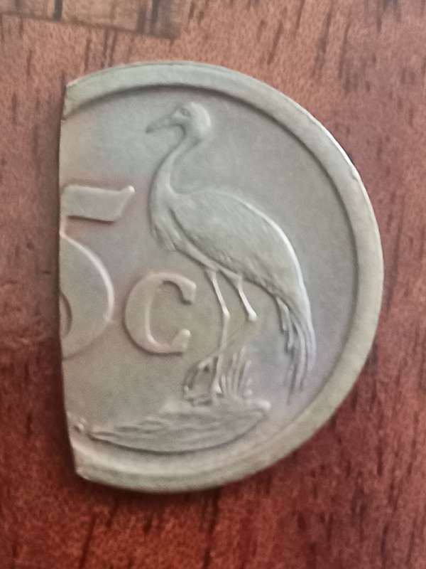 Collectors clipped planchet error 5c coin