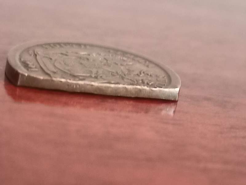 Collectors clipped planchet error 5c coin
