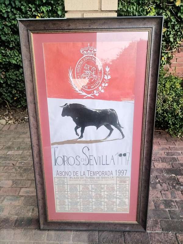 Big bull fight poster
