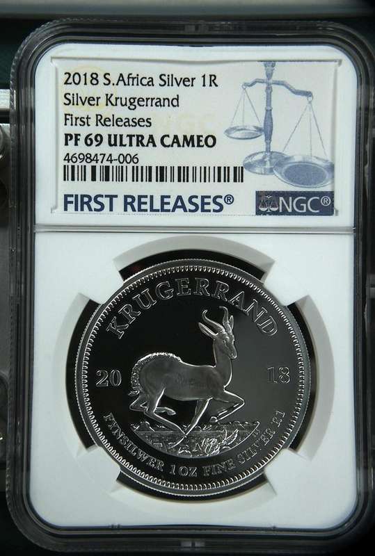 2018 Silver Krugerrand 1oz NGC PF69 - First Releases