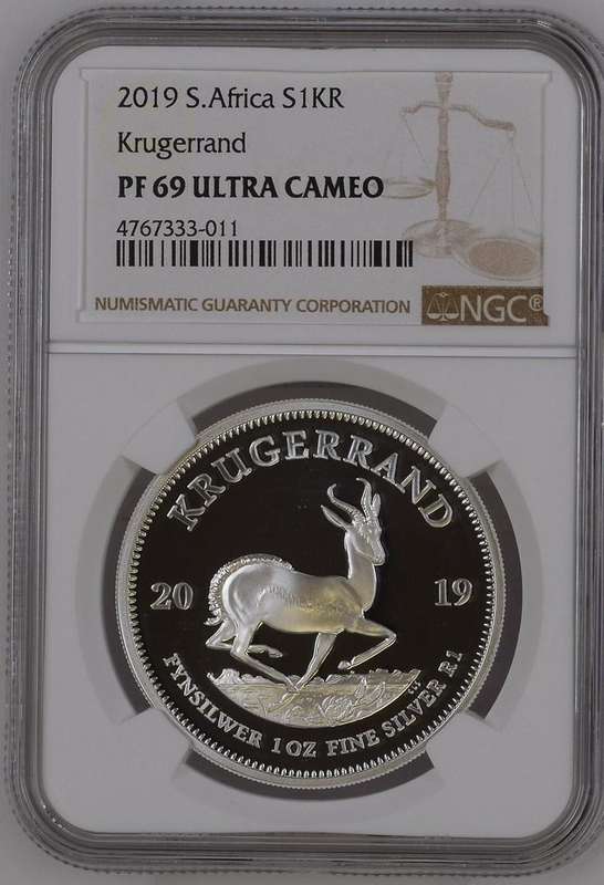 2019 Silver Krugerrand 1oz NGC PF69