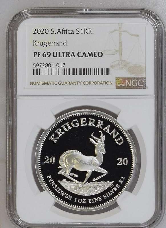 2020 Silver Krugerrand 1oz NGC PF69
