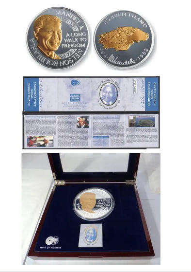 Nelson Mandela 2010 Fine Silver 1 Kg Medallion boxed with COA
