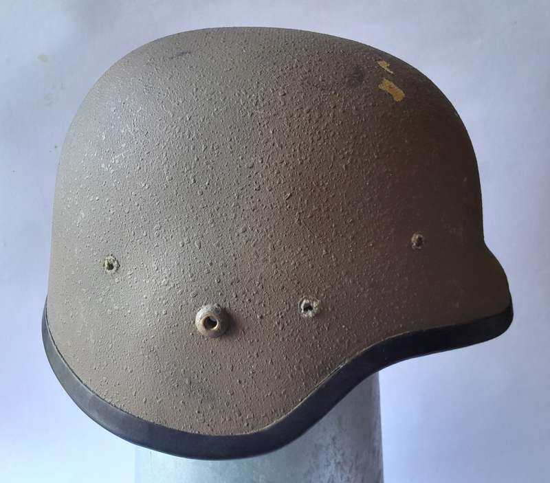 Vintage SADF M87 Kevlar Helmet. No Inner Or Chin Strap.