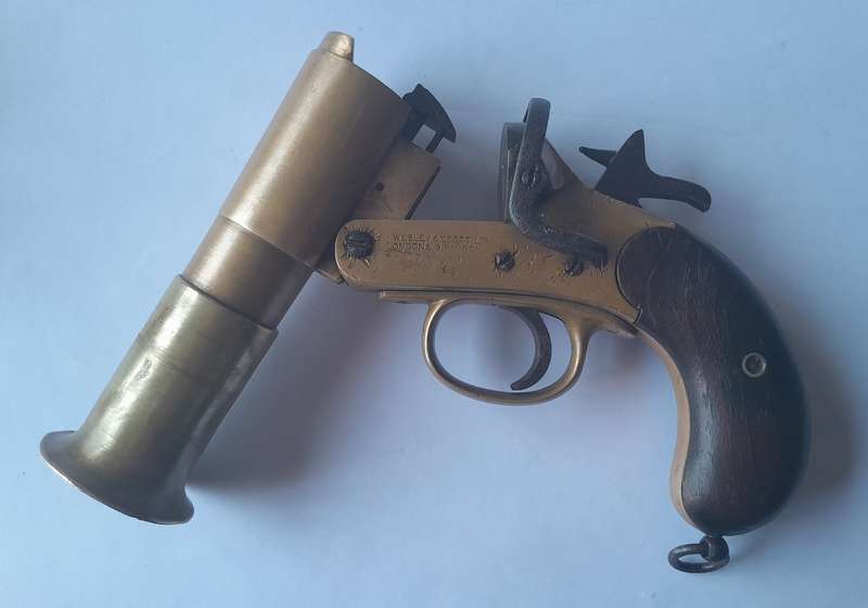 Rare WW1 Webley And Scott Flare Pistol.  Circa 1918.