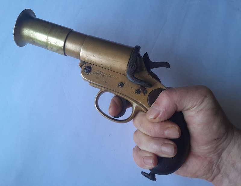 Rare WW1 Webley And Scott Flare Pistol.  Circa 1918.