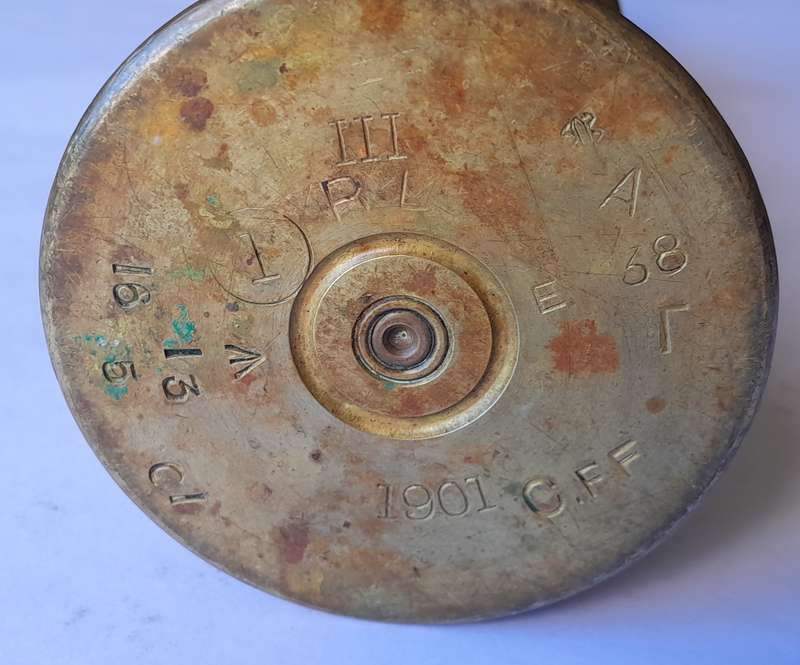 Boer War Pair Trench Art Shell Casings. Dated 1901. 27cm.