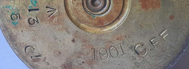 Boer War Pair Trench Art Shell Casings. Dated 1901. 27cm.