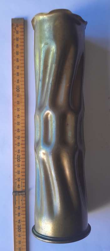 Boer War Pair Trench Art Shell Casings. Dated 1901. 27cm.
