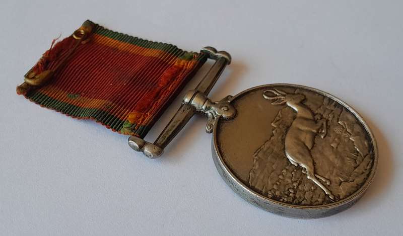 WW2 Full Sized Silver Africa Service Medal To ACF89887 A.C. Drake.