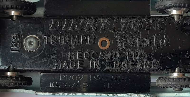 Dinky Toys 189 Triumph Herald In Original Box. 8.5cm.