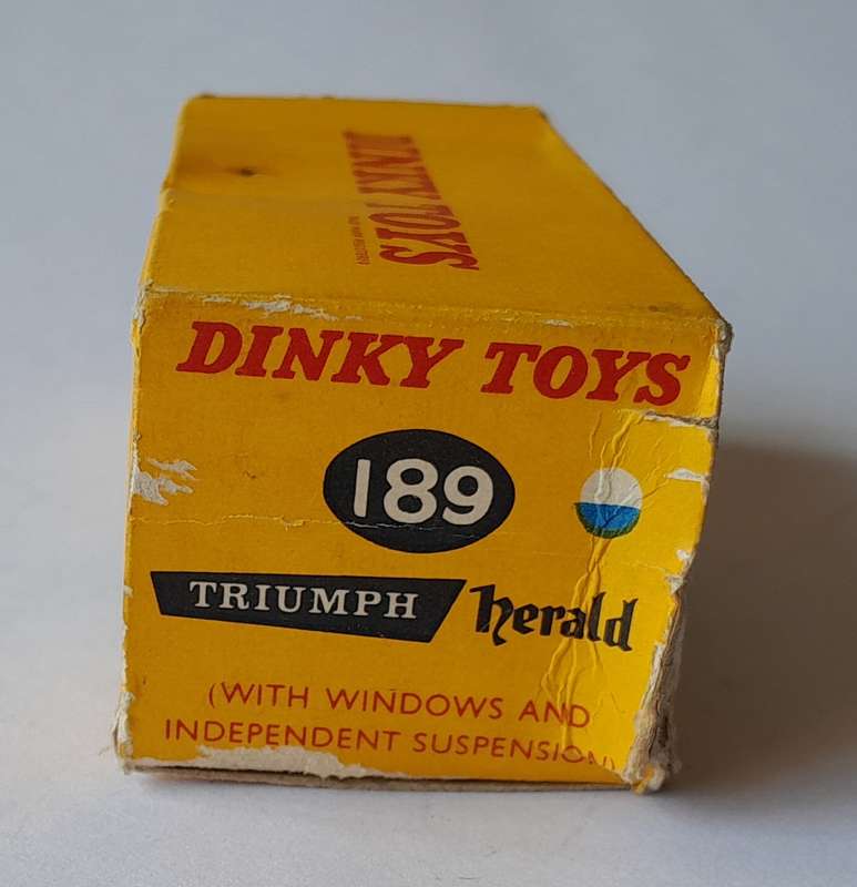 Dinky Toys 189 Triumph Herald In Original Box. 8.5cm.