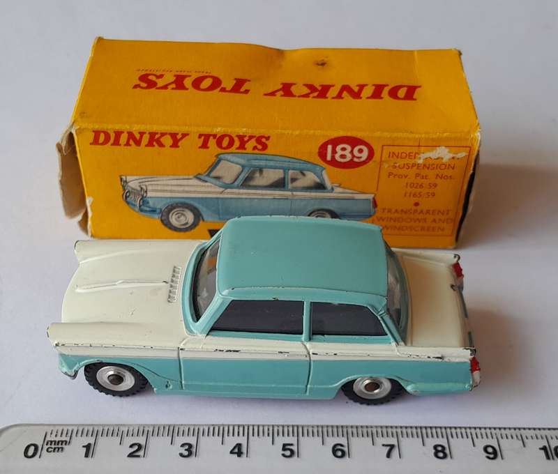 Dinky Toys 189 Triumph Herald In Original Box. 8.5cm.