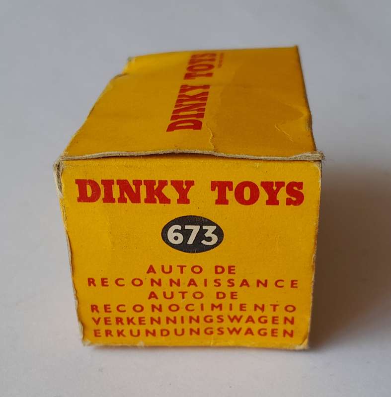 Dinky Toys 673 Scout Car In Original Box.