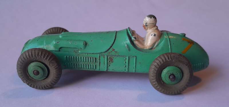 "Reserved". Dinky Toys 235 HWM Racing Car. 9.8cm.