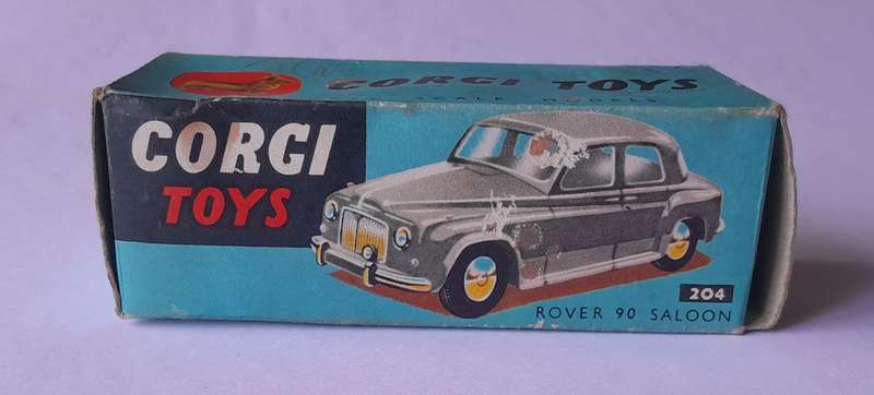 Corgi Toys 204 Rover 90 Saloon In Original Box. 9.9cm.