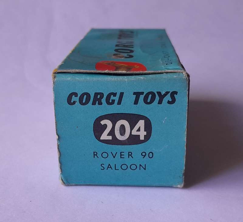 Corgi Toys 204 Rover 90 Saloon In Original Box. 9.9cm.