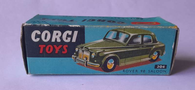Corgi Toys 204 Rover 90 Saloon In Original Box. 9.9cm.