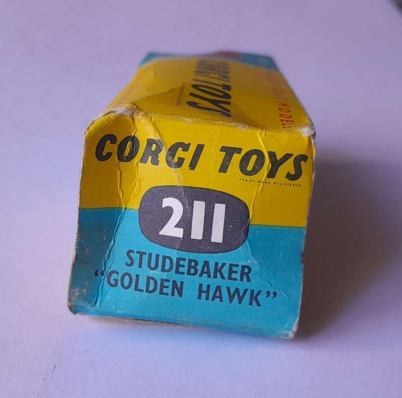 Corgi Toys 211 Studebaker Golden Hawk In Original Box. 11.4cm.