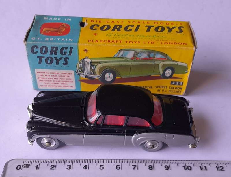 "Reserved" Corgi Toys 224 Bentley Continental In Original Box. 10.9cm.
