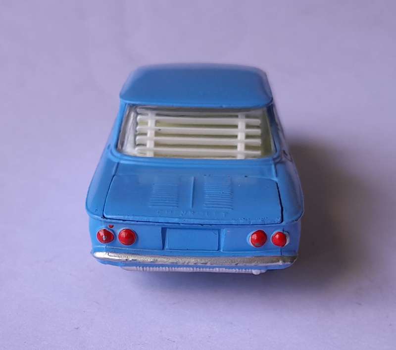 Corgi Toys 229 Chevrolet Corvair In Original Box. 9.7cm.