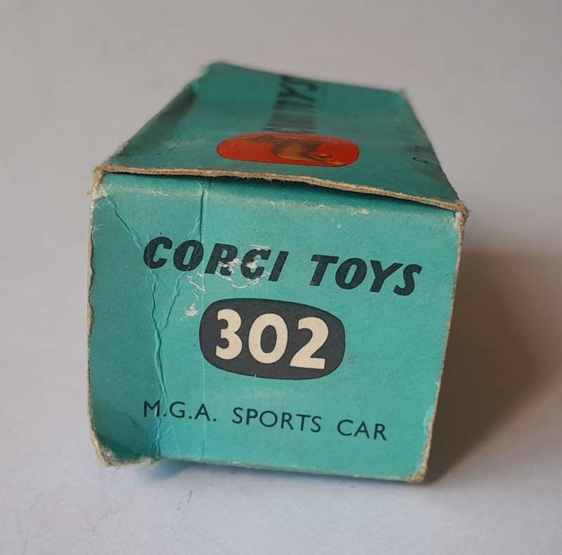 Corgi Toys 302 MGA Sports In Original Box. 8.9cm.