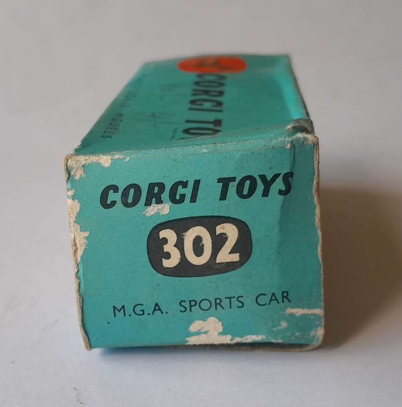 Corgi Toys 302 MGA Sports In Original Box. 8.9cm.