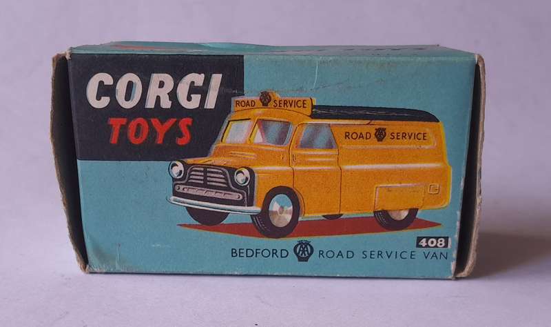 Corgi Toys 408 Bedford AA Van In Original Box. 8.2cm.