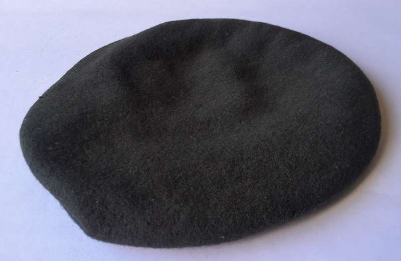 Vintage SADF Infantry Beret By "Specifico". Dark Green. Dated : 1989/9. Size : 56.