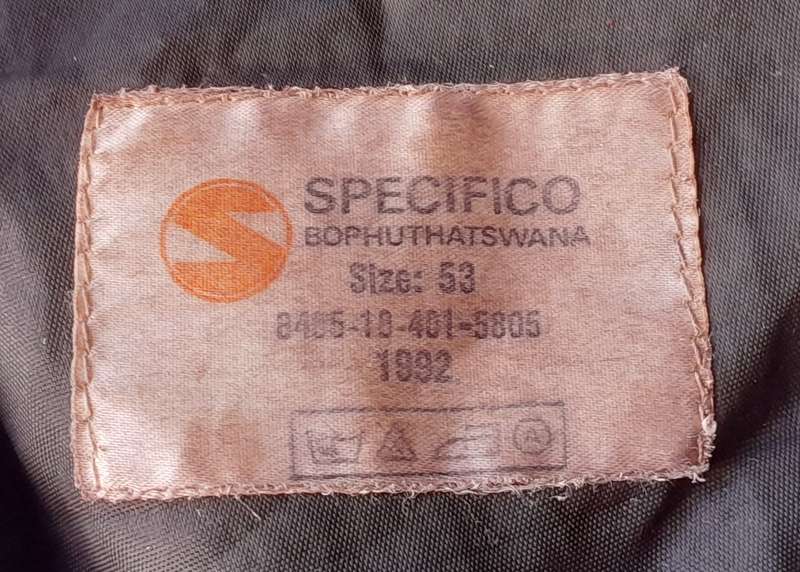 Vintage SADF Beret By "Specifico". Maroon. Dated 1992. Size : 53.