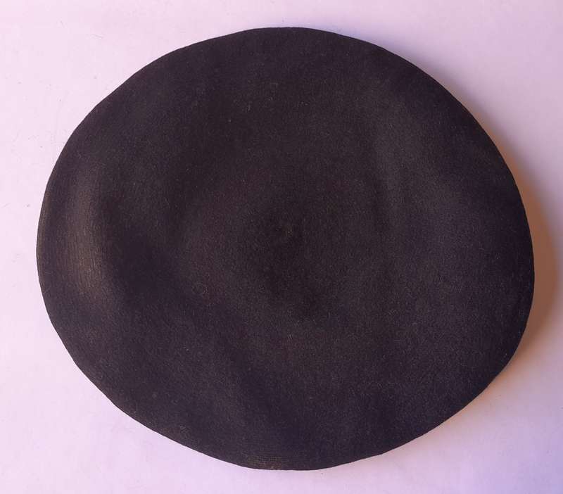 Vintage SADF Beret By "Natal Beret". Black. Dated : 1997. Size : 58.