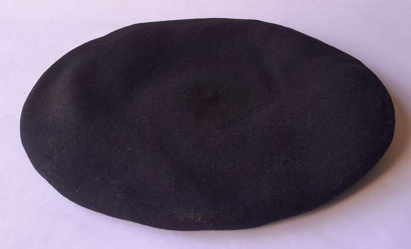 Vintage SADF Beret By "Natal Beret". Black. Dated : 1997. Size : 58.