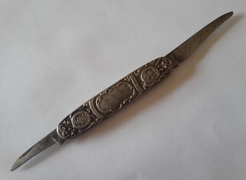 Boer War Paul Kruger / General De Wet Pocket Knife By Amefa.