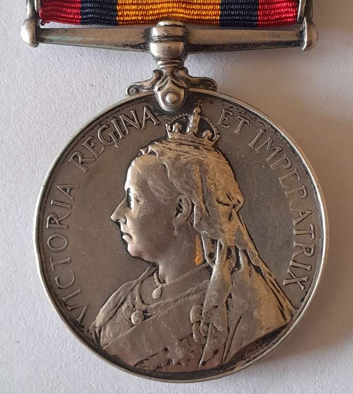Boer War Queen South Africa Medal To "1036 Private W.J. Jones Cape Police Distr. 1".
