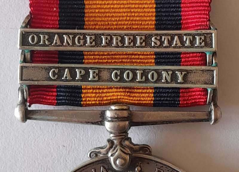 Boer War Queen South Africa Medal To "1036 Private W.J. Jones Cape Police Distr. 1".
