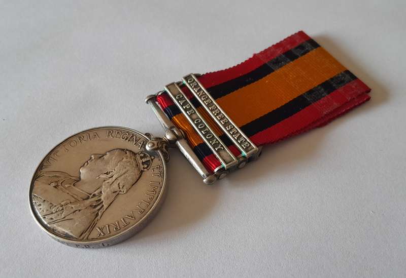 Boer War Queen South Africa Medal To "1036 Private W.J. Jones Cape Police Distr. 1".