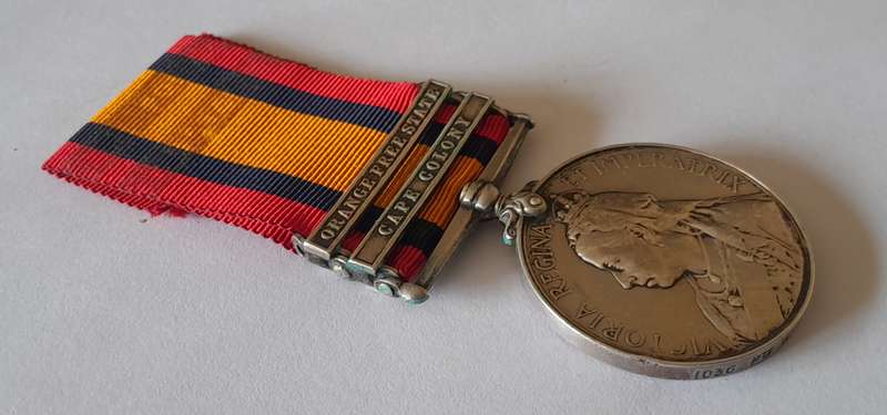 Boer War Queen South Africa Medal To "1036 Private W.J. Jones Cape Police Distr. 1".