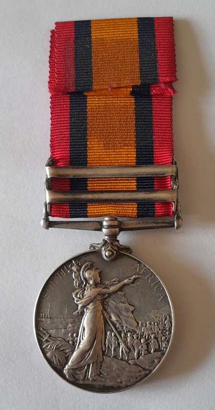 Boer War Queen South Africa Medal To "1036 Private W.J. Jones Cape Police Distr. 1".