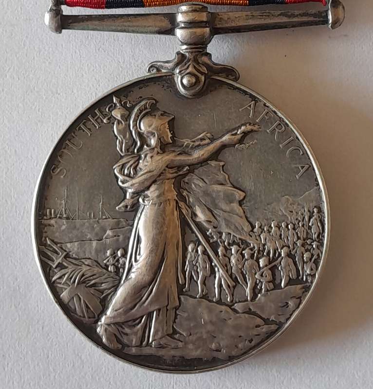 Boer War Queen South Africa Medal To "1036 Private W.J. Jones Cape Police Distr. 1".