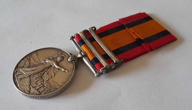 Boer War Queen South Africa Medal To "1036 Private W.J. Jones Cape Police Distr. 1".