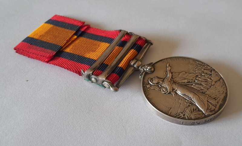 Boer War Queen South Africa Medal To "1036 Private W.J. Jones Cape Police Distr. 1".
