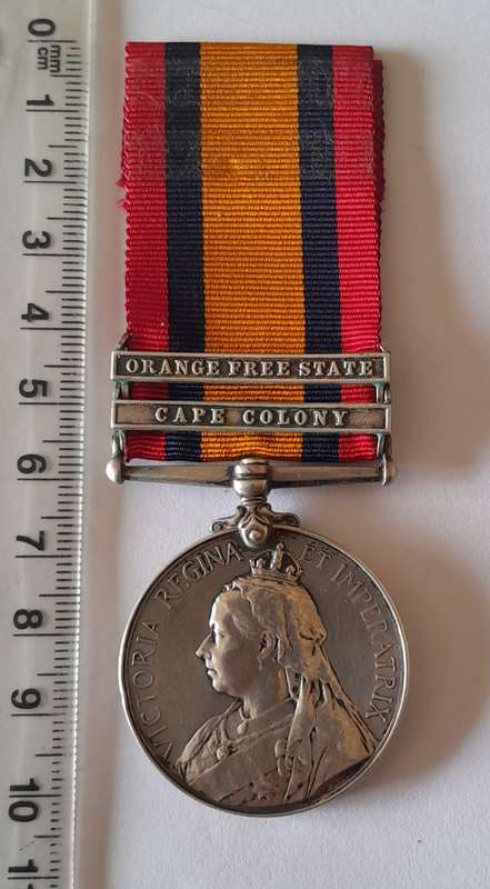Boer War Queen South Africa Medal To "1036 Private W.J. Jones Cape Police Distr. 1".