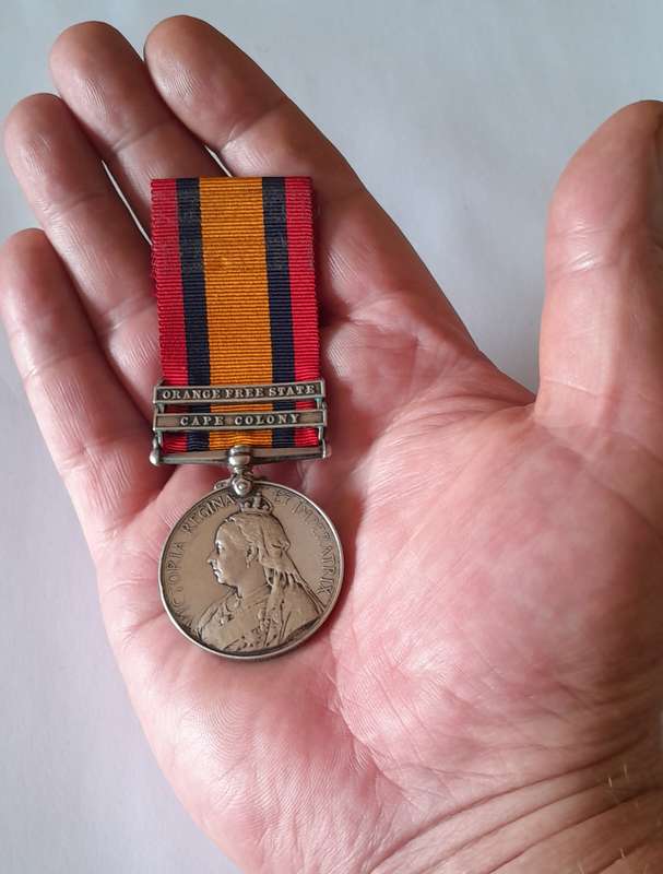 Boer War Queen South Africa Medal To "1036 Private W.J. Jones Cape Police Distr. 1".