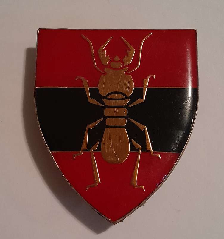 SADF 1 Construction Regiment Shoulder Flash.  Pins Intact.